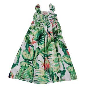 The Children's Place Girls Jungle Print Ruffle Sleeveless Dress 7/8/M